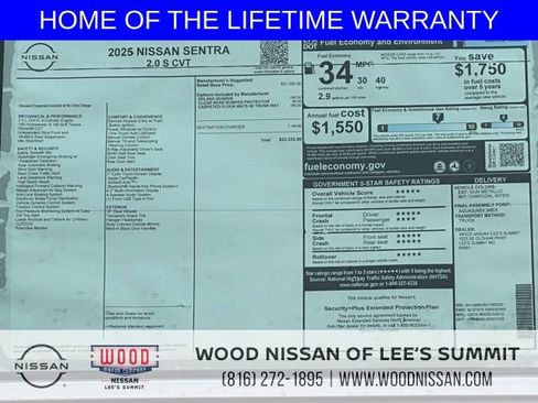 New 2025 Nissan Sentra S image 9