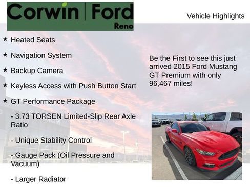 Used 2015 Ford Mustang GT Premium w/ GT Performance Package RWD image 4
