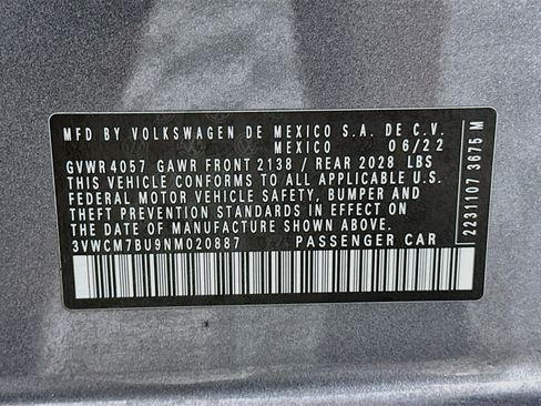Used 2022 Volkswagen Jetta S FWD image 12