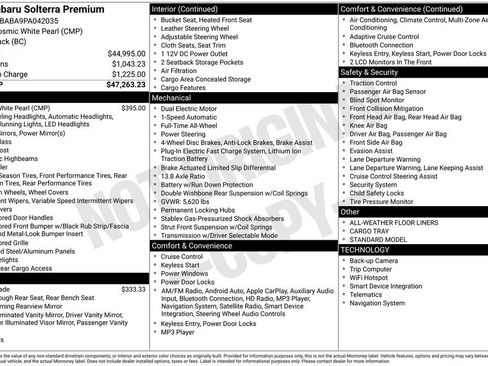 Certified 2023 Subaru Solterra Premium image 25