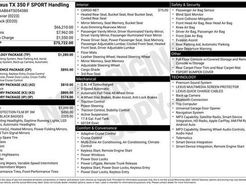 Used 2026 Lexus TX 350 AWD w/ Technology Package image 23