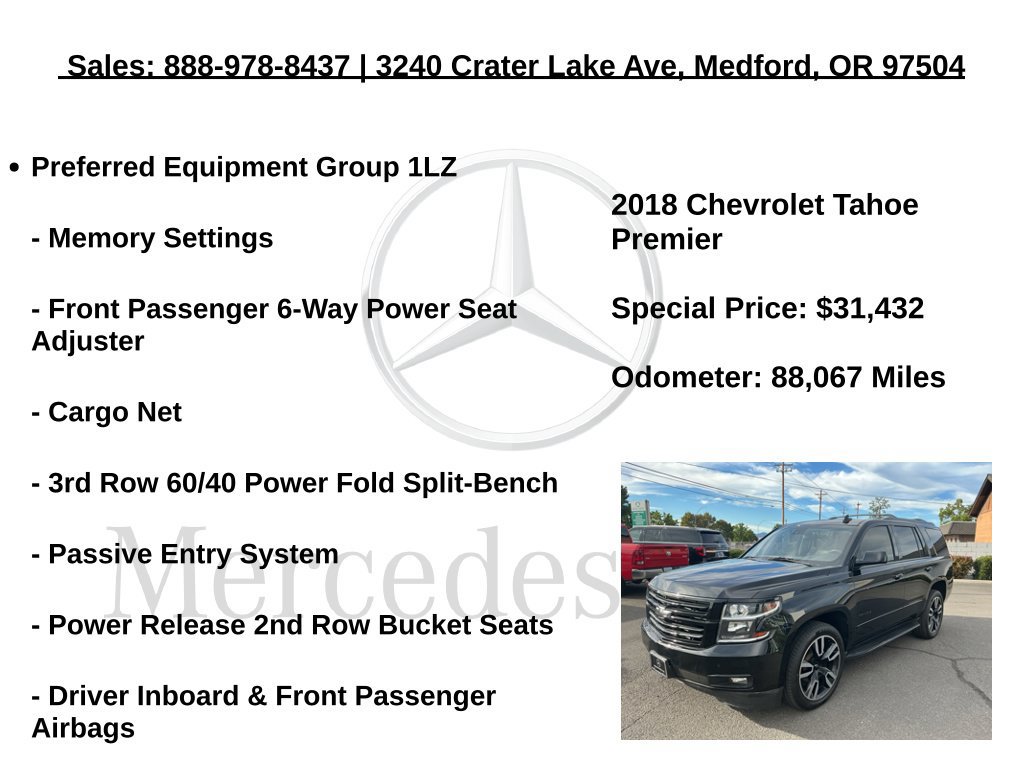 Used 2018 Chevrolet Tahoe Premier w/ RST Edition AWD/4WD image 6