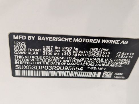 Certified 2024 BMW X3 xDrive30i w/ M Sport Package image 23