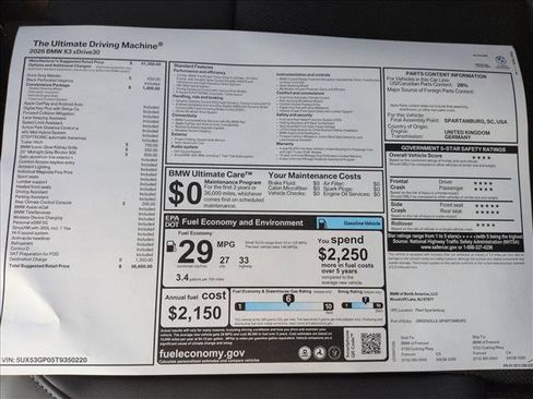 New 2026 BMW X3 xDrive30 w/ Convenience Package image 18