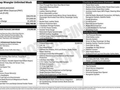 Used 2018 Jeep Wrangler Unlimited Moab w/ Quick Order Package 24M Moab image 64