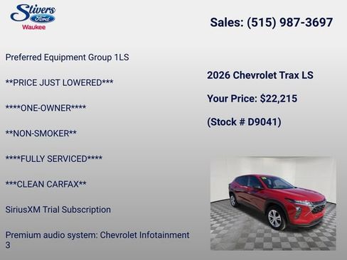 Used 2026 Chevrolet Trax LS FWD image 8
