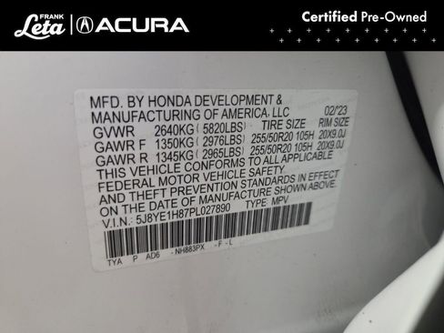 Used 2023 Acura MDX Advance image 27