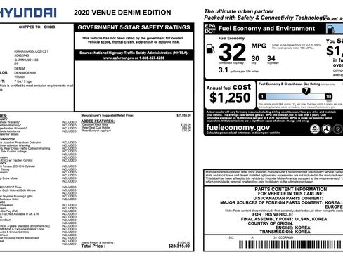 Used 2020 Hyundai Venue FWD image 5