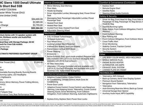 New 2026 GMC Sierra 1500 Denali Ultimate AWD/4WD image 16