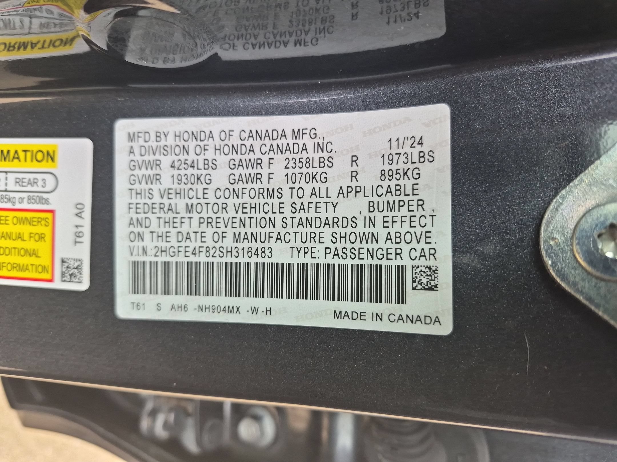 Certified 2025 Honda Civic Sport image 35