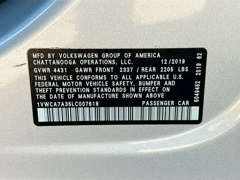 Used 2020 Volkswagen Passat 2.0T SEL image 44