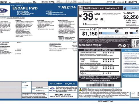 Used 2023 Ford Escape Active image 10