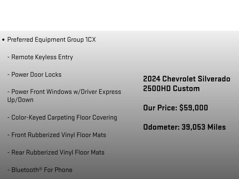 Used 2024 Chevrolet Silverado 2500 Custom w/ Custom Value Package image 12