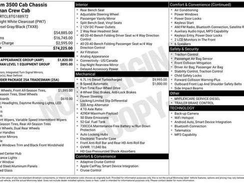 New 2026 RAM 3500 Tradesman w/ Chrome Appearance Group image 14