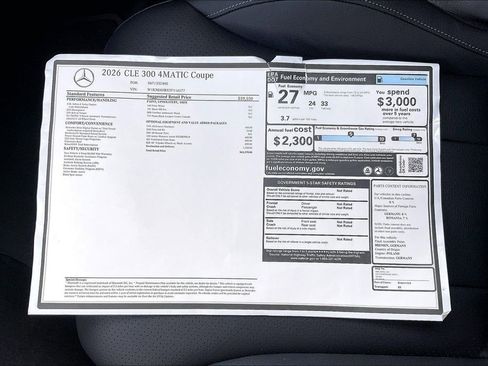 New 2026 Mercedes-Benz CLE 300 4MATIC Coupe image 19