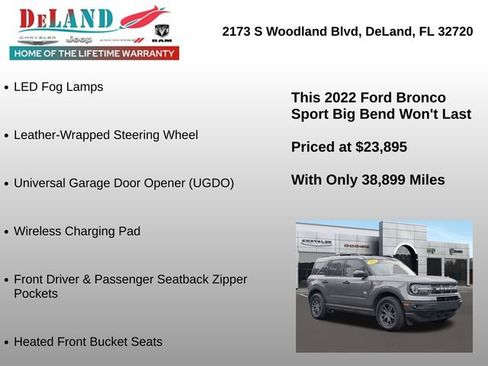 Used 2022 Ford Bronco Sport Big Bend w/ Convenience Package image 18