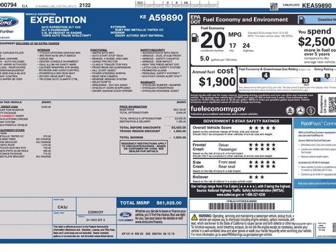 Certified 2019 Ford Expedition XLT w/ Equipment Group 202A RWD image 33