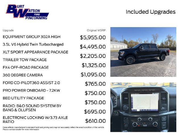 Used 2023 Ford F150 XLT w/ Equipment Group 302A High AWD/4WD image 4