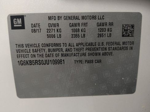 Used 2018 Cadillac CT6 3.6 AWD image 33
