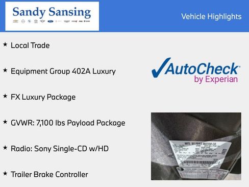 Used 2014 Ford F150 FX2 w/ Equipment Group 402A Luxury image 7