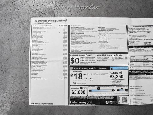Used 2024 BMW M3 CS w/ M Driver's Package AWD/4WD image 66