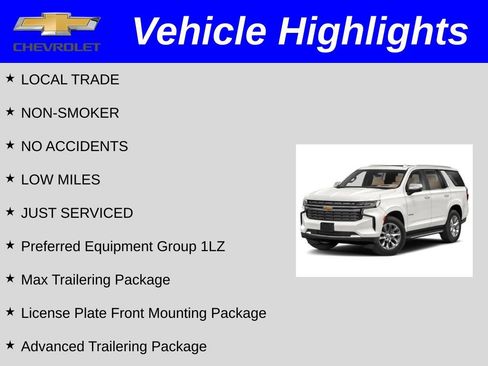 Certified 2023 Chevrolet Tahoe Premier w/ Max Trailering Package AWD/4WD image 2