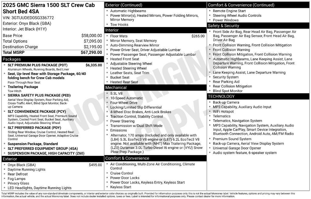 Certified 2025 GMC Sierra 1500 SLT w/ SLT Premium Plus Package AWD/4WD image 31