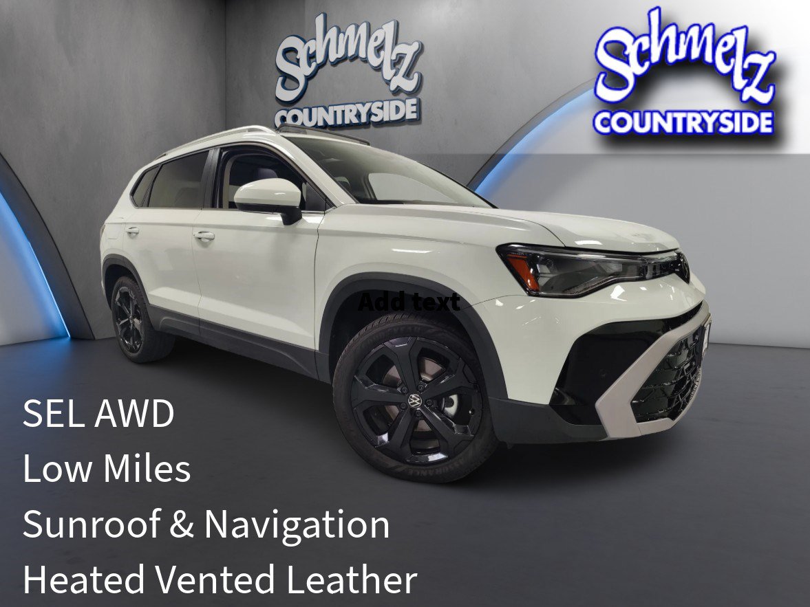 Used 2025 Volkswagen Taos SEL w/ Black Wheel Plus Package AWD/4WD image 1