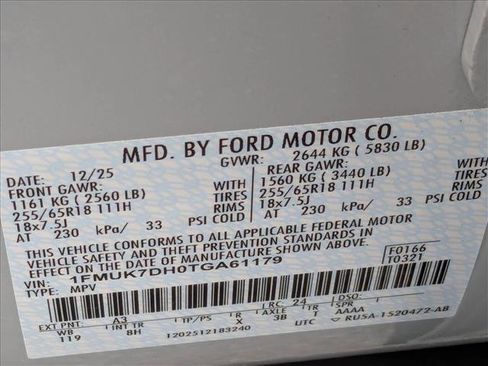 New 2026 Ford Explorer Active RWD image 16