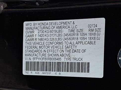 Used 2024 Honda Ridgeline Black Edition image 32
