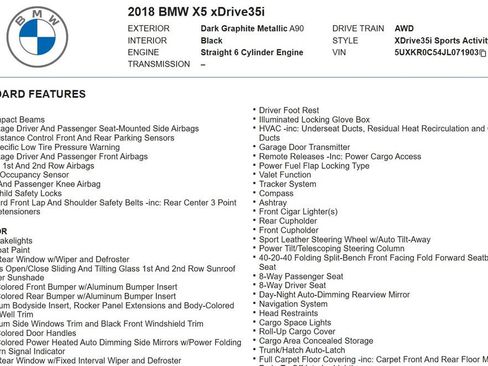 Used 2018 BMW X5 xDrive35i w/ Driving Assistance Package image 24