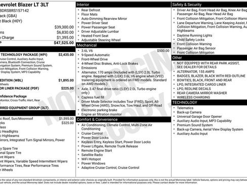 Used 2024 Chevrolet Blazer LT w/ Sound & Technology Package FWD image 22