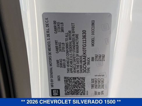 New 2026 Chevrolet Silverado 1500 W/T w/ Trailering Package image 29