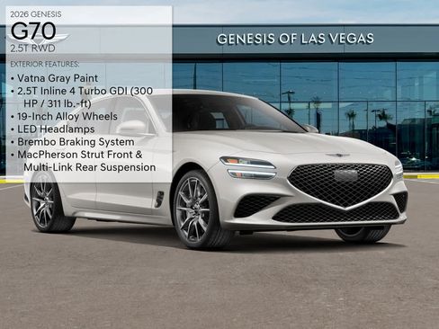 New 2026 Genesis G70 2.5T RWD image 3
