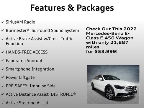 Used 2022 Mercedes-Benz E 450 4MATIC All-Terrain Wagon image 12