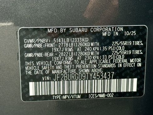 New 2026 Subaru Outback Limited XT image 43