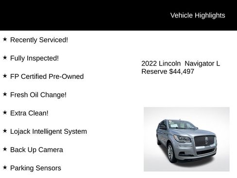 Used 2022 Lincoln Navigator L Reserve image 2