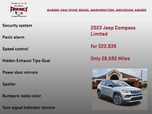 Used 2023 Jeep Compass Limited AWD/4WD image 25