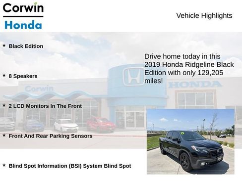 Used 2019 Honda Ridgeline Black Edition image 6