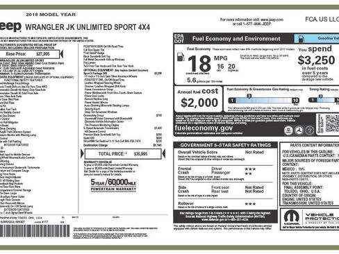 Used 2018 Jeep Wrangler Unlimited Sport S image 4