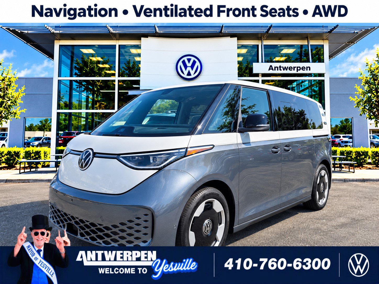 Used 2025 Volkswagen ID. Buzz Pro S Plus AWD/4WD image 1