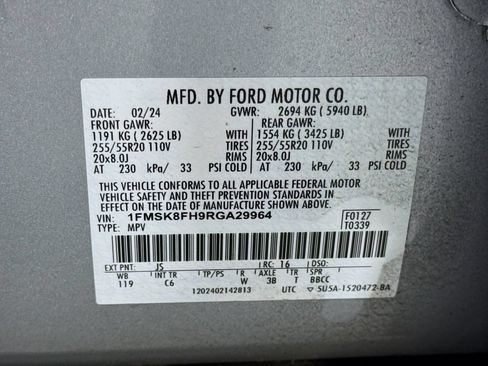 Used 2024 Ford Explorer Limited AWD/4WD image 48