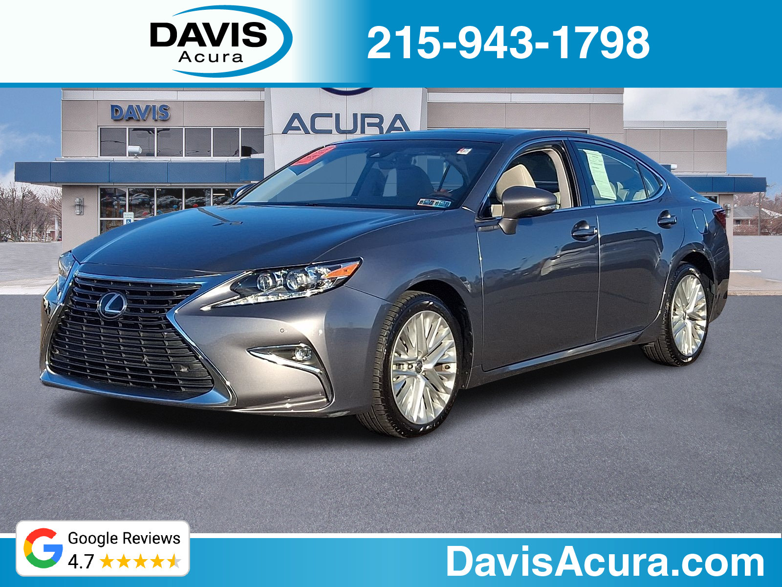 Used 2016 Lexus ES 350 w/ Luxury Package w/Wood Trim FWD image 1