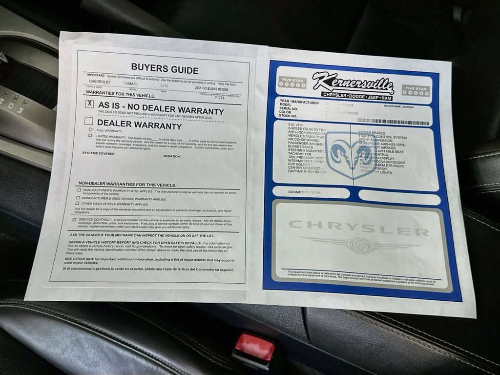 Used 2010 Chevrolet Camaro SS w/ RS Package RWD image 38