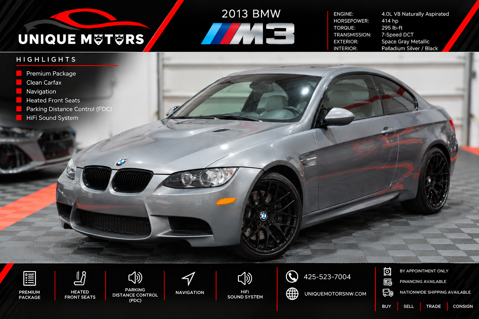 Used 2013 BMW M3 Coupe RWD image 1