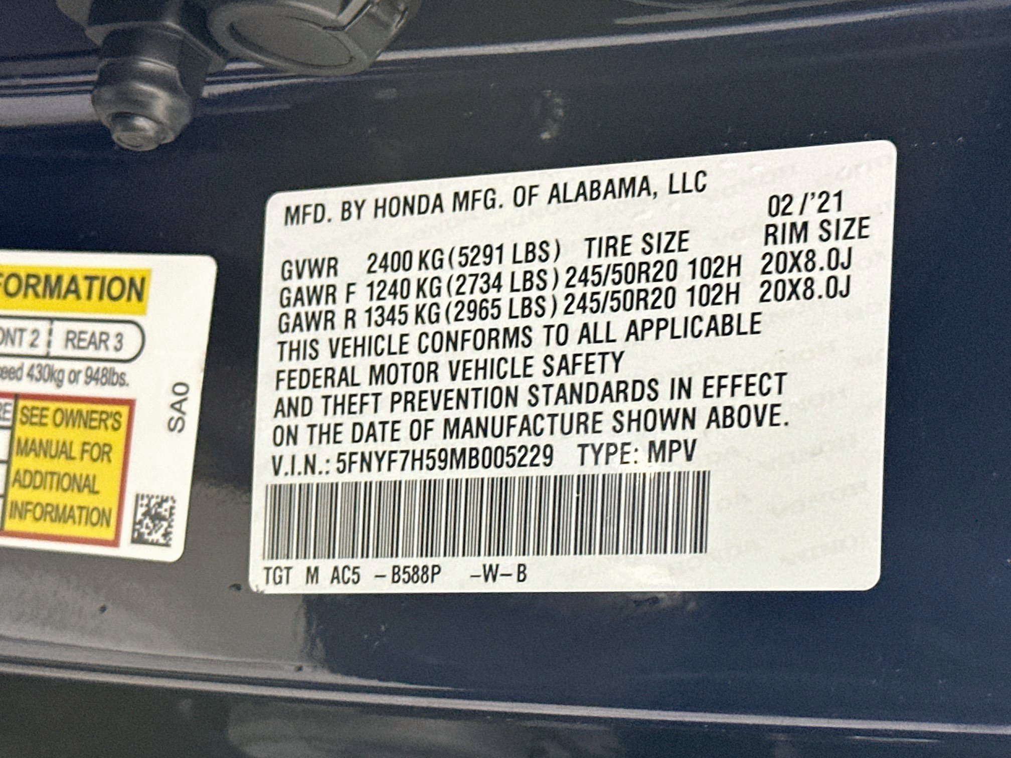 Used 2021 Honda Passport EX-L image 12