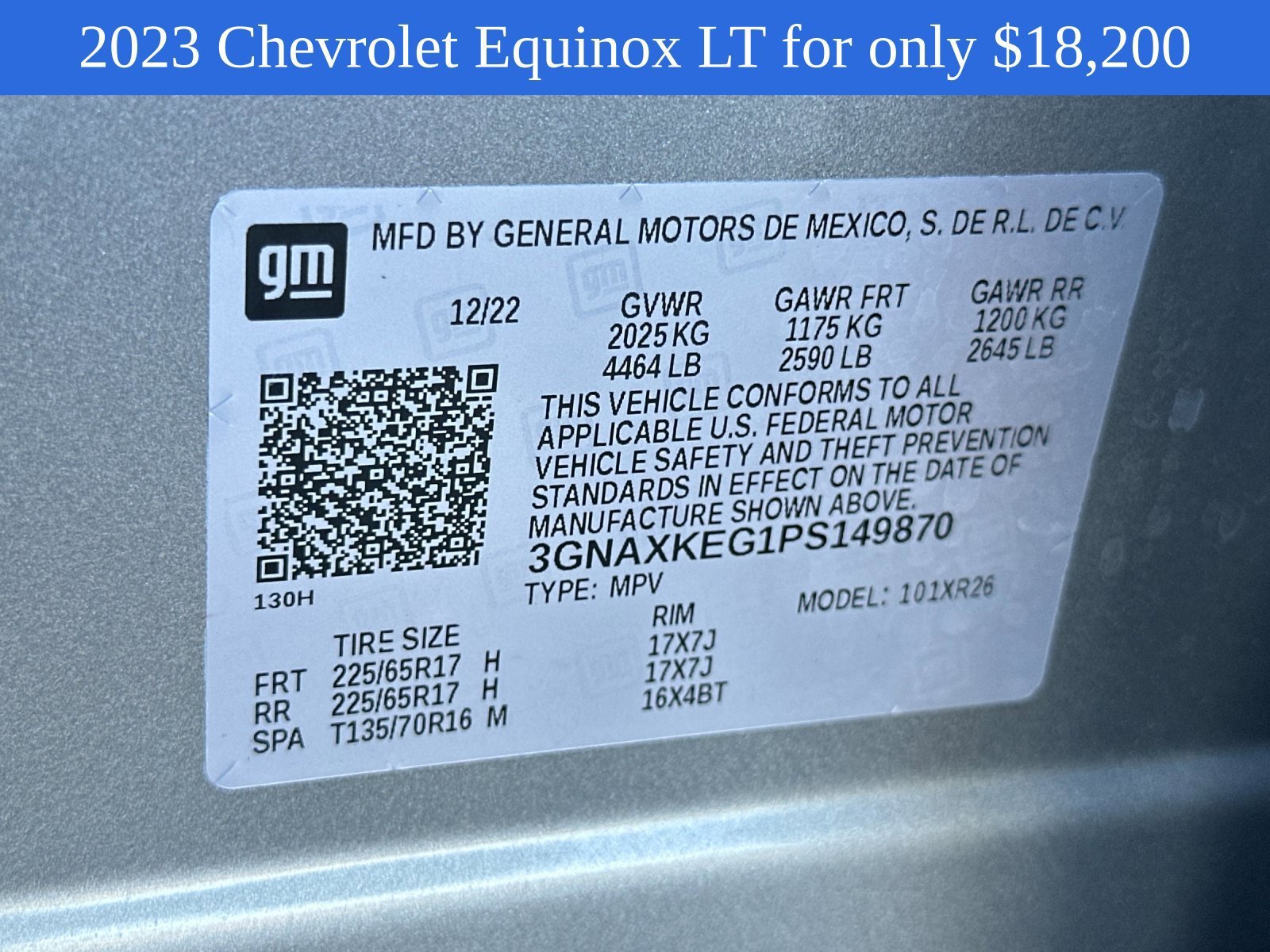 Used 2023 Chevrolet Equinox LT w/ LPO, Floor Liner Package FWD image 29
