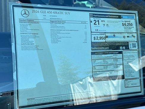 New 2026 Mercedes-Benz GLE 450 450 image 38