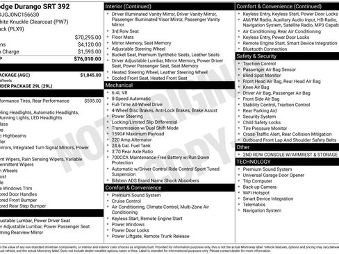 Used 2022 Dodge Durango SRT w/ Black Package image 23