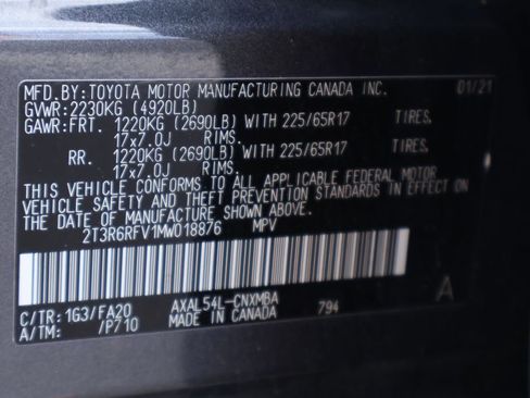 Certified 2021 Toyota RAV4 XLE w/ Convenience Package AWD/4WD image 30